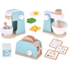 Jokomisiada Wooden set - toaster, kavos virimo aparatas, mixer + accessories Small household appliances ZA5929