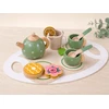 Jokomisiada Wooden tea set PISTACHIO for children, 15 accessories ZA6611