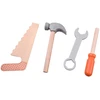 Jokomisiada Wooden Tool Box for Children Workshop Screws Hammer ZA6292