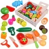 Jokomisiada Wooden fruit and vegetable cutting board with magnet, BOX, knife, ZA4121