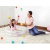 Rožinis baseinas 91x20cm + BESTWAY kamuoliai