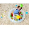 Rožinis baseinas 91x20cm + BESTWAY kamuoliai