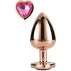 Dream Toys Svajonių žaislai Blizganti Meilė Rose Gold Plug korek analny Small