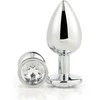 Dream Toys Gleaming Love Sidabrinis Plug korek analny Small