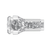 Kiiroo Feel Crystal Pocket Intimate Device Juodas - Compact Transparent Design