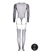 Shots Kalyke XXIII Bodystocking with Turtleneck One Size - Elegant Mesh Design