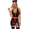 Leg Avenue Vinyl Nurse Costume 4-Piece Set with Apron and Headband, S/M