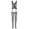 Obsessive - Bodystocking F221 Juodas XL/XXL