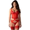 Obsessive Cupide Desir korsetas ir stringai L/XL