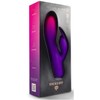 Rocks-Off Glo-Girl Violetinė Dual Motor Silicone Rabbit 171mm Atsparus vandeniui