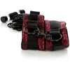 CalExotics Scandal Door-Restraint Handcuffs Juodas-Raudona Adjustable 73.75cm