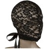 CalExotics Scandal Juodas Lace Corset Hood with Decorative Bow, One Size