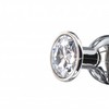 ToyJoy Diamond Bum Bijou Large - Aliuminio Plug with Sidabrinis Gem, 13 cm