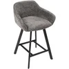 Pusbario kėdė Mey / Eden 20 (Stool 65), Tamsiai pilka