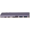 Adapteris 7-in-1 HUB USB-C HDMI 4K SD MacBook Pro / Air - Pilkas