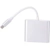 Aluminiuotas adapteris HUB 3w1 USB-C į HDMI 4K, USB 3.1, USB-C - sidabrinis