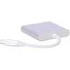 Aluminiuotas adapteris HUB 3w1 USB-C į HDMI 4K, USB 3.1, USB-C - sidabrinis
