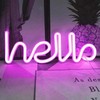 LED Neon dekoratyvinė lempa - hello 2, energiją taupanti