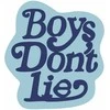 Dekoratyvinis kilimėlis "Boy's don't lie" 100 x 100 cm - mėlynas