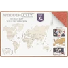 WOODEN CITY 3D Medinė pasaulio mapa XL mėlyna