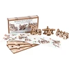 Dėlionė WOODEN CITY 3D Medinis Puzzlių Rinkinys Transporto Modeliai