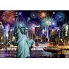 Dėlionė WOODEN CITY Medinės Puzzle – Naujoji Yorkas Naktį XL, 1000 elementų