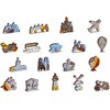 Dėlionė Wooden city Mediniai galvosūkiai su figūrėlėmis - žemėlapis „Nova Senovės terrarumas“, 505 elementai