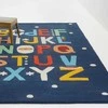 Kilimas, vaikų kūdikiams, 140 x 80 cm, Alphabet, tamsiai mėlynas
