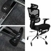 Ergonomiška Reguliuojama Tinklinė Biuro Kėdė - Juoda