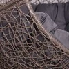 Hanging Cocoon Kėdė su Stovu – Ruda (Pilkas Pagalvė)