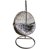 Hanging Cocoon Kėdė su Stovu – Ruda (Pilkas Pagalvė)