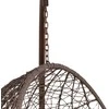 Hanging Cocoon Kėdė su Stovu – Ruda (Pilkas Pagalvė)