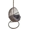 Hanging Cocoon Kėdė su Stovu – Ruda (Pilkas Pagalvė)