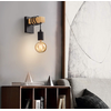 Sieninis šviestuvas Loft Kinkietas - Juodas Medienos