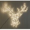 LED dekoracija Elnias juoda metalinė