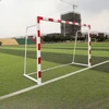Profesionali futbolo vartai su tinklu 300x200 cm - Raudonai baltas