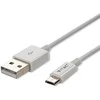 1m mikro USB laidas, baltas, TPE.