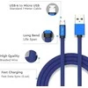 V-tac 1m mikro USB laidas, mėlynas, laido tipas- medvilninis audinys