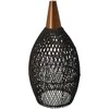 Pakabinamas šviestuvas Rustic Rattan Lempa - 25cm (Juoda)