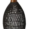 Pakabinamas šviestuvas Rustic Rattan Lempa - 25cm (Juoda)