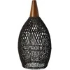 Pakabinamas šviestuvas Rustic Rattan Lempa - 25cm (Juoda)