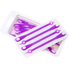 Silikoniniai raiščiai 14vnt - violetiniai