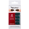 Tipsy BLING dirbtiniai nagai - butelių žalia, matiniai