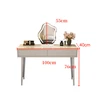 Prancūziško stiliaus tualetinis stalas / baldų komplektas, 100 cm - balta
