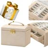 „Lelani“ daugiapakopis papuošalų dėžutė, „L-rusvai gelsvas-Gold“ papuošalų bagažinė