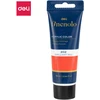 Akriliniai dažai DELI Finenolo 75ml, blizgančios raudonos spalvos
