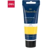 Akriliniai dažai DELI Finenolo 75ml, geltonos spalvos