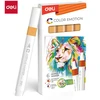 Akrilo žymeklis DELI 55 oranžinis geltonas