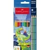 Faber-Castell - CP spalvoti rašikliai su grip'u, dinozaurai, 10+3 vnt. (201545)
