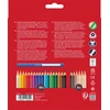 Akvareliniai spalvoti pieštukai Faber-Castell Colour Grip 18 +6 odos atspalvio spalvos